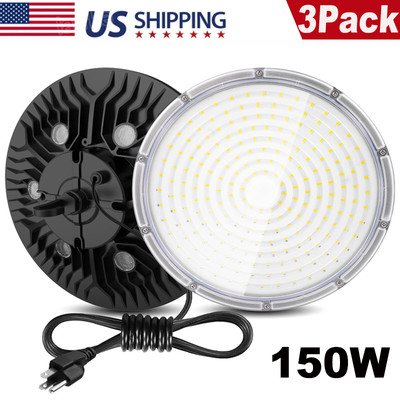 3X 150W UFO LED High Bay Light Warehouse Factory Industrial Lighting Fixture US