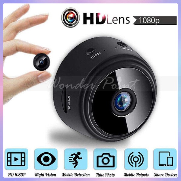Mini Security Spy Hidden Cam with Audio Live Feed Wireless 1080P WiFi IP Camera - Image 3