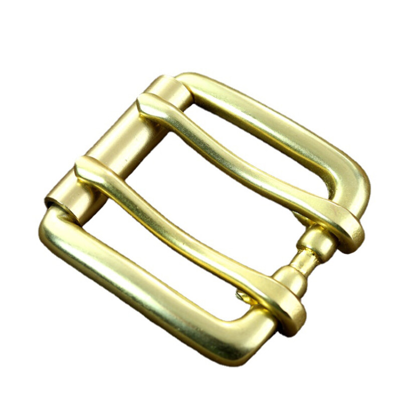 Ersatz Messing Doppel Zacke Roller Gürtelschnalle DIY 40mm Ledergürtel Craft