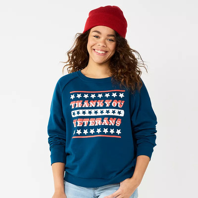 Juniors' Large Sonoma Community Thank You Veterans Sweatshirt Retail $30.00