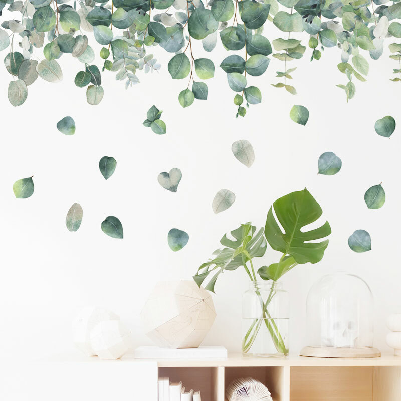 Foliage Leaves Botanical Kids Wall Stickers Nursery Decor Decal Art Mural Gift eBay