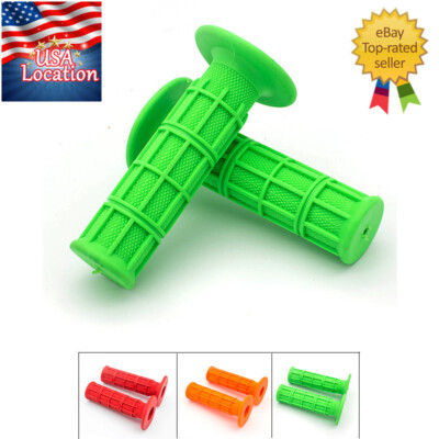 US Hand Grip Handle Bar Throttle Grips For Kawasaki KX125 KX250F KX250 KX85 KX65