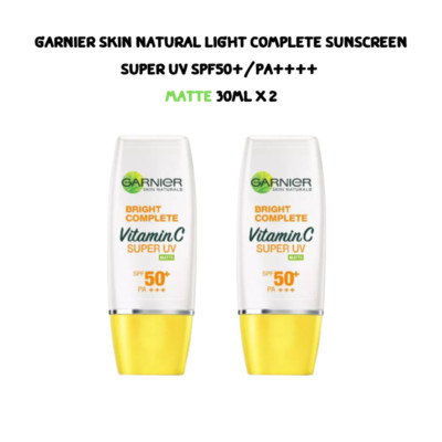 Garnier Skin Natural Light Complete Sunscreen Super UV SPF50+/PA++++ Matte x 2