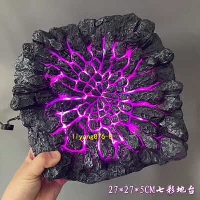 Magma Crack Bluetooth RGB LED Light Figure Battle Scene Platform Base for Figure