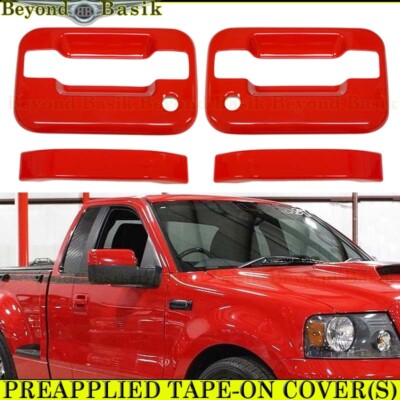 2004-2014 FORD F-150 Std/Ext 2 Door Handle COVERS No KP w/PSGR KH PQ RACE RED