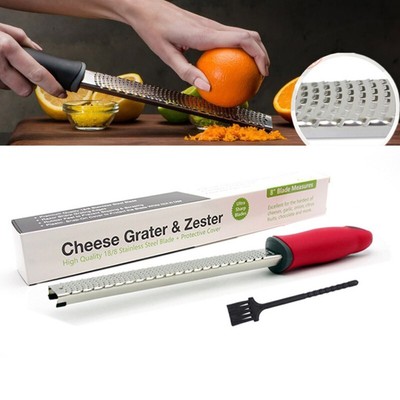 Stainless Steel Handheld Cheese Grater For Parmesan Fruit Lemon Ginger Garlic