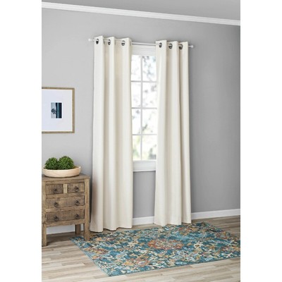 Mainstays Textured Blackout Grommet Curtain Panel Pair, Set of 2,  37'' W x 84'' L