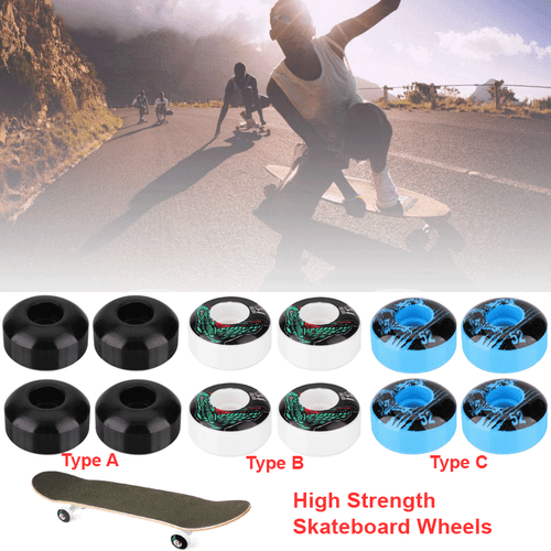 High Strength  Wheels PU Hub w/ Pattern for Marble Asphalt Road Street