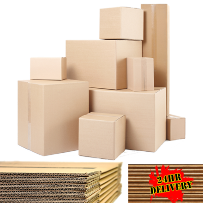 SINGLE DOUBLE WALL CARDBOARD POSTAL REMOVAL MOVING BOXES ALL