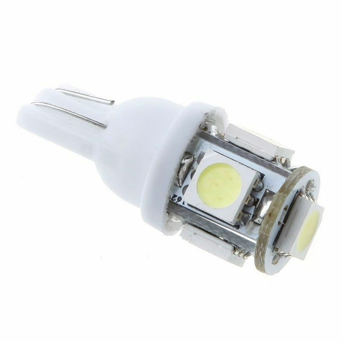 10Pcs Super White T10 Wedge 5-SMD 5050 LED Light bulbs W5W 2825 158 192 168 194