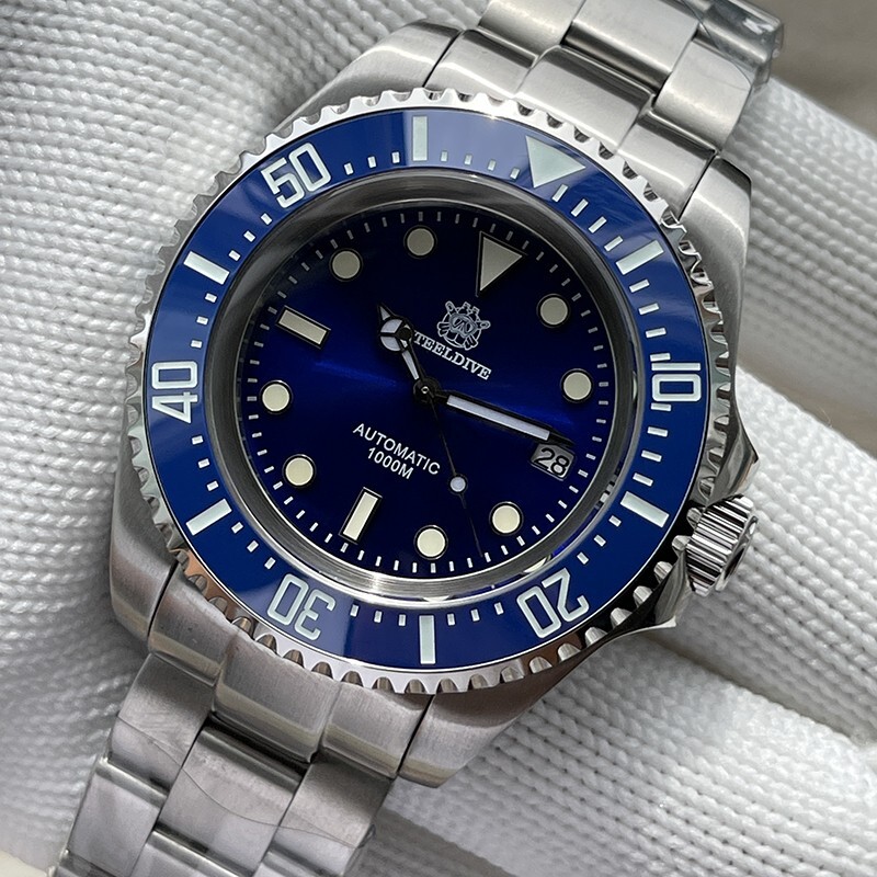 Pre-owned Reef Tiger Steeldive Mens Diver Watches Automatic Watches 1000m Waterproof Wristwatch Nh35