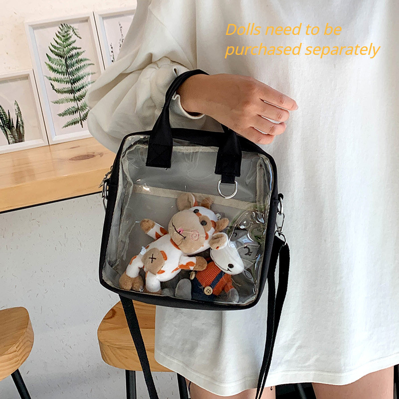 Girls Japanese Harajuku Itabag Shoulder Bag JK Lolita Clear Kawaii Handbag
