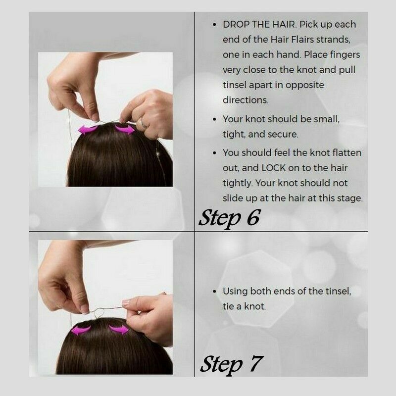 100 Strands Holographic Sparkle Woman Hair Glitter Tinsel