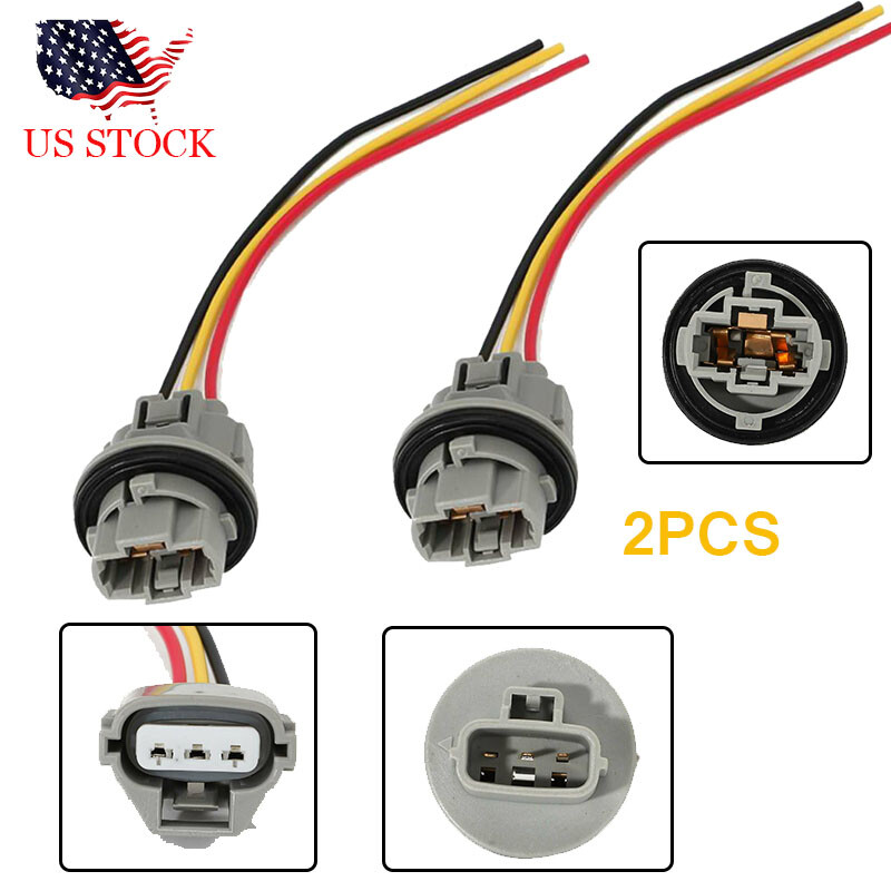 For Toyota Tacoma 4Runner Front Turn Signal Light Connector Plug + Bulb Socket