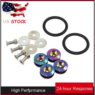NEO Chrome Aluminum Quick Release Fasteners Bumper Car Trunk Fender Hatch Lids