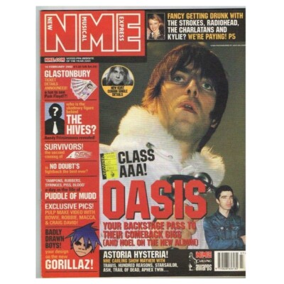 New Musical Express NME Magazine February 16 2002 npbox056