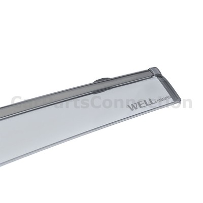 WellVisors Window Visors For Acura RDX 19-24 Deflector Rain Guard Black Trim 6pc