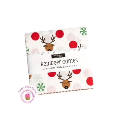 Moda REINDEER GAMES Me & My Sister CHARM PACK 42- 5'' Quilt Fabric 5'' squares