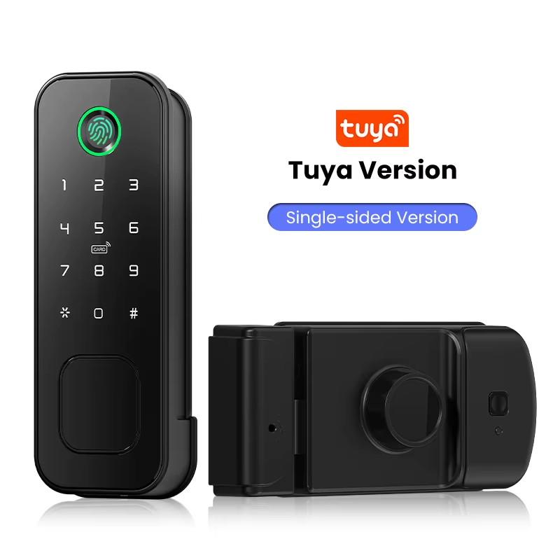 Tuya wifi 8 language Fingerprint IP66 Waterproof Outdoor Gate Passcode Rfid Card