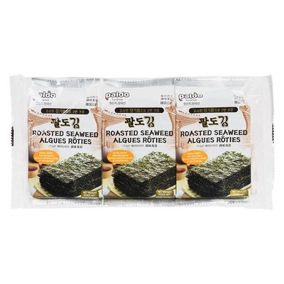 3× Paldo Roasted Seaweed - 24s / 3 x 5g each