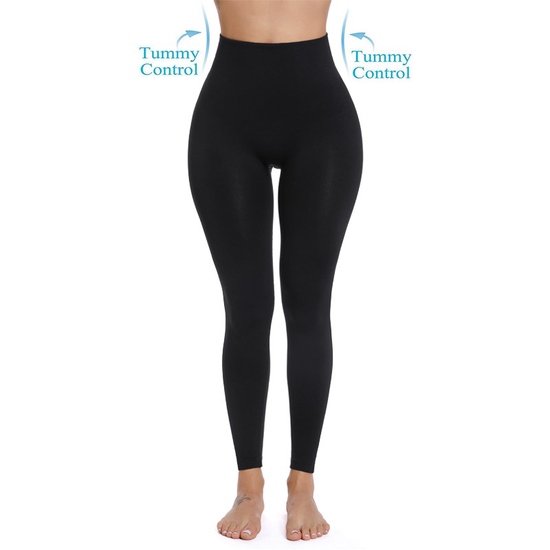Women's High Waist Tummy Compression Slimming Leggings Body Shaping Slim Tone