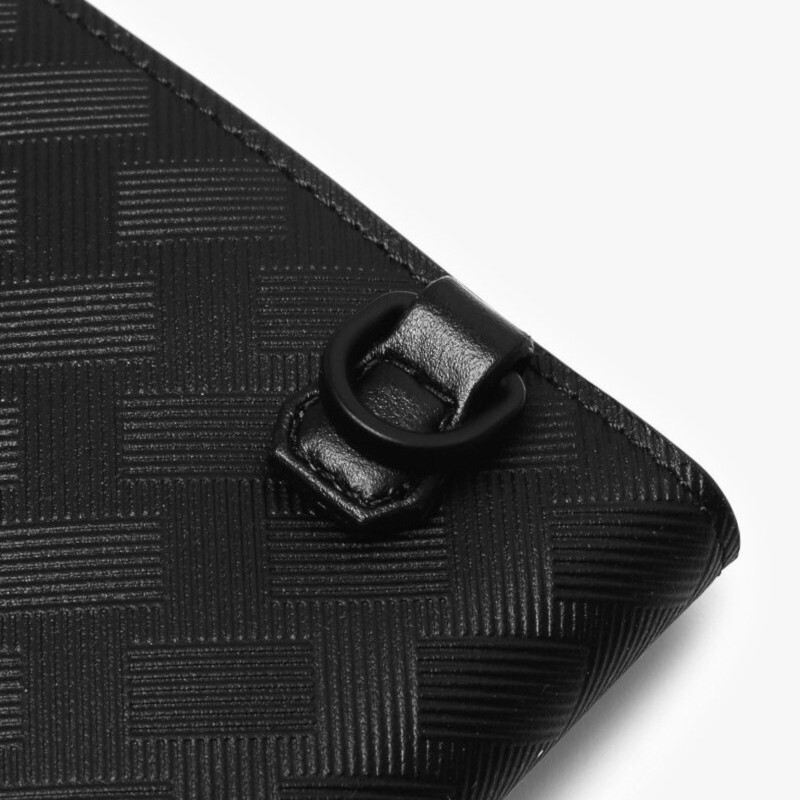 Pre-owned Montblanc Extreme 3.0 Leather 6cc Card Holder Case Cover Wallet Purse For Men In Black