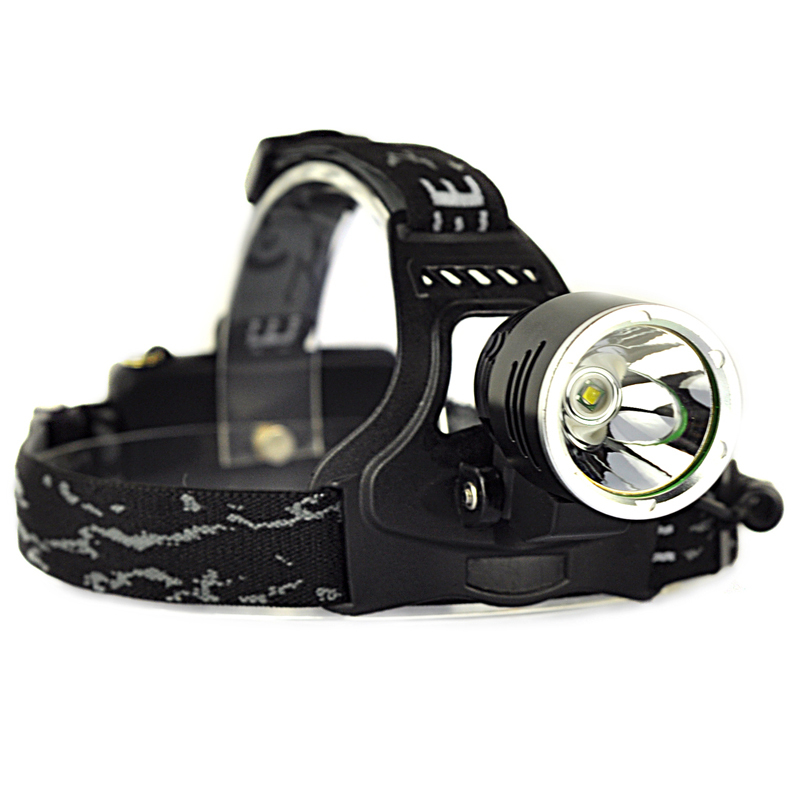 Torcia Luce Frontale Testa 1800 Lumen Cree T6 Led Range 100m Escursioni hsb