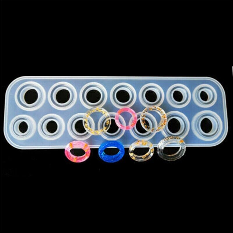 Ring Mold Jewellry Making Pendant Mould Craft Diy Casting Epoxy Resin Silicone
