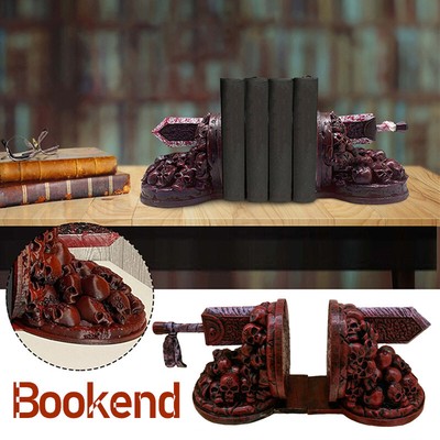 Berserk Bookends Desktop Bookshelf Resin Decorative Dragon Slayer Book Holder US