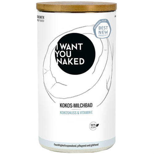 I WANT YOU NAKED Milchbad Kokosnuss & Vitamin E 400 g