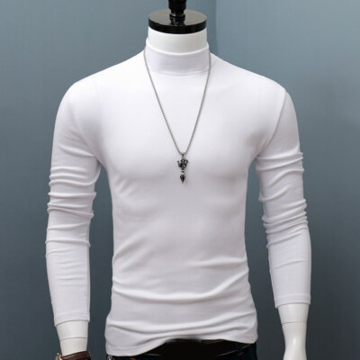 Mens Mock Turtle Neck Sweater Top T-Shirt Shirt Tee Extra Soft Winter Warm New
