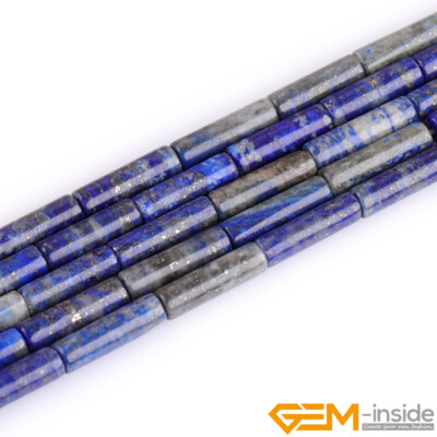 Wholesale 4x12mm Natural Assorted Stones Column Tube Beads For Jewelry Making