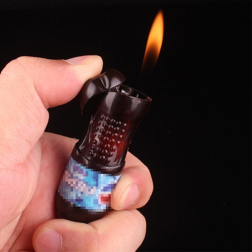 Creative Novelty Bottle Shapp Cigarette Metal Gas Lighter Refillable Collectible