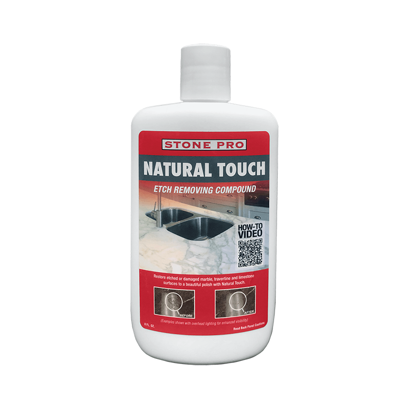 Stone Pro Natural Touch Etch Remover Restores Shine & Polish Travertine & Marble