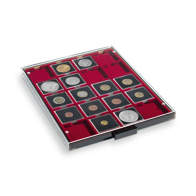 MÃ©Daillier Numismatique Pour 20 Capsules Quadrum, Ã  Teinte FumÃ©E.