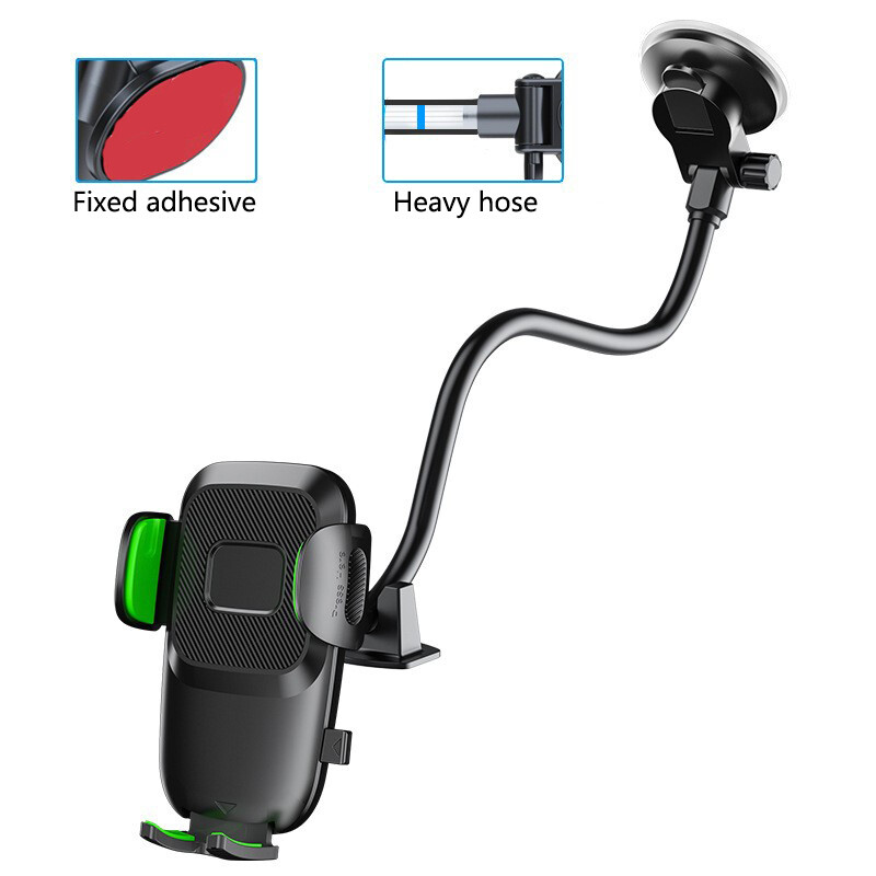 Solid Car Truck Windshield Phone Mount Holder with 14-Inch Gooseneck Long Arm US