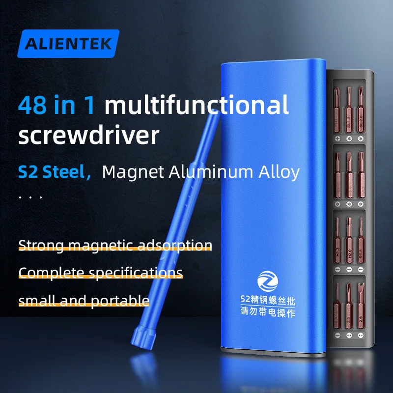48 in 1 S2 Steel Screwdriver Set Professional Repair Tool DIY Kit for iPhone,PC,