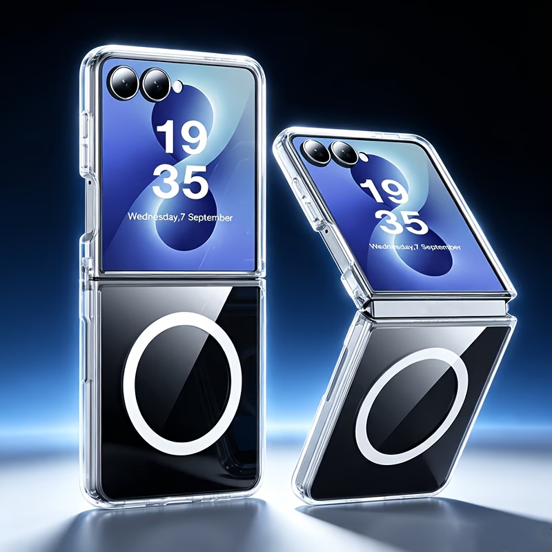 Case For Samsung Galaxy Z Flip8 Flip7 5G Clear Shockproof MagSafe Magnetic Cover