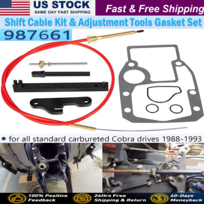 Lower Shift Cable Assembly kit for OMC Cobra Sterndrive 987661 Sierra 18-2245
