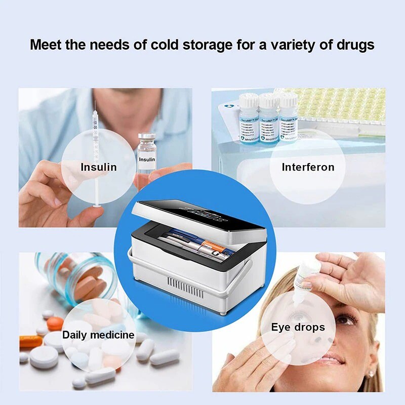 Design Small Insulin Cooler Case Mini Refrigerator Cold Box Car Home Latest Cool