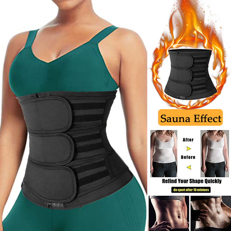 Men Women Waist Trimmer Sauna Sweat Abdomen Fat Burner Thermo Body Shaper Belt
