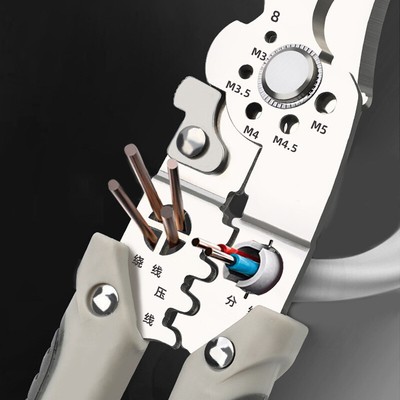 2024 New Arrival Multifunctional Wire Stripper Crimper Cable Cutter Pliers US