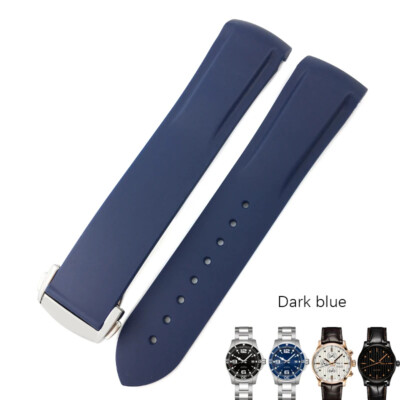 Multicolor Silicone Rubber Watch Strap Band with Buckle for OMEGA & 18-22mm RUBr