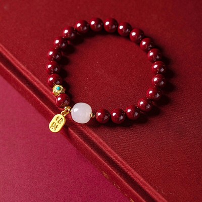 Lucky Wealth Red String Bead Bracelet Bangle Handmade Adjustable Attract Monjo