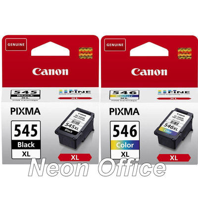 Canon PG545 XL Black & CL546 XL Colour Ink Cartridge For PIXMA MG2455 Printer