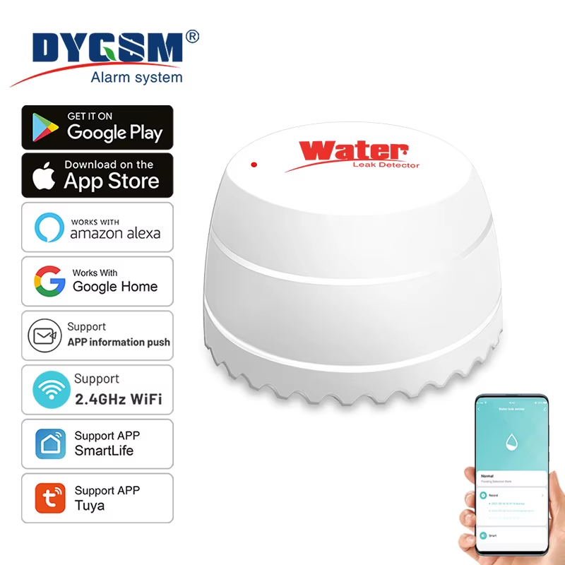 Tuya WiFi Water Leak Detector Flood Sensor Smart Life APP Remote Monitoring Floo