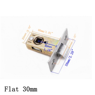 Mortice Tubular Latch 30mm or 45mm Internal Door Bolt Facility Sprung Catch