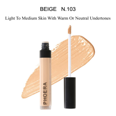 PHOERA Full Coverage Concealer Foundation Makeup Matte Brighten Long Lasting HOT