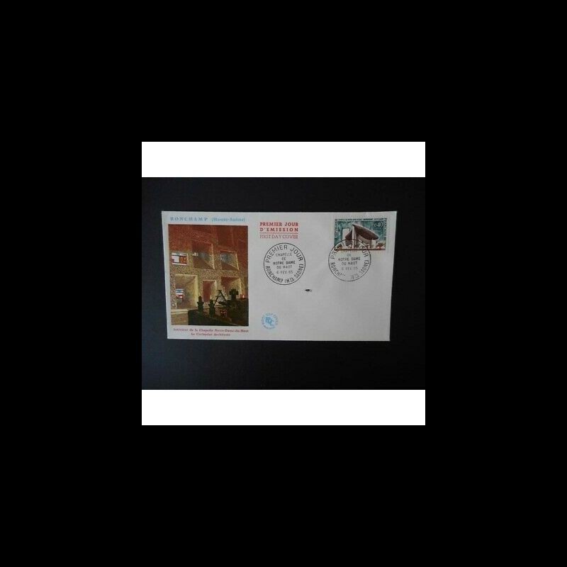 Fdc - La Chapelle Notre Dame - Oblit Ronchamp 6/2/65