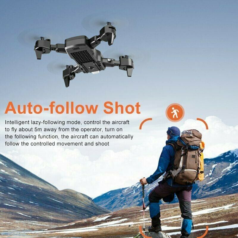4K HD Camera Drone WIFI FPV HD Camera Foldable Selfie RC Quadcopter w/LED Light